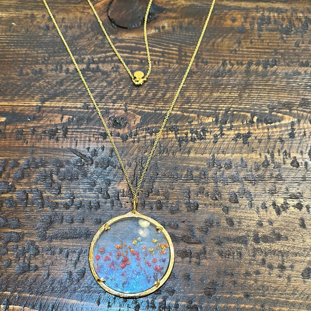 Catherine Weitzman handmade necklace with flowers